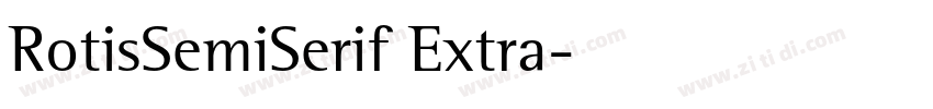 RotisSemiSerif Extra字体转换